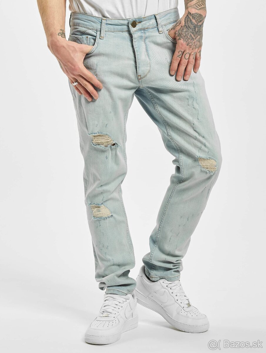 Nové DEF / Slim Fit Jeans Hever Slim in blue veľkosť W33