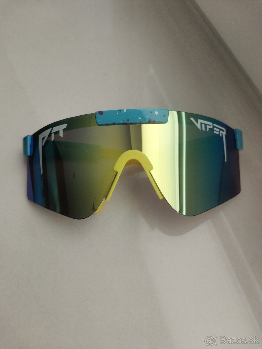 Športové slnečné okuliare Pit Viper - modro žlté