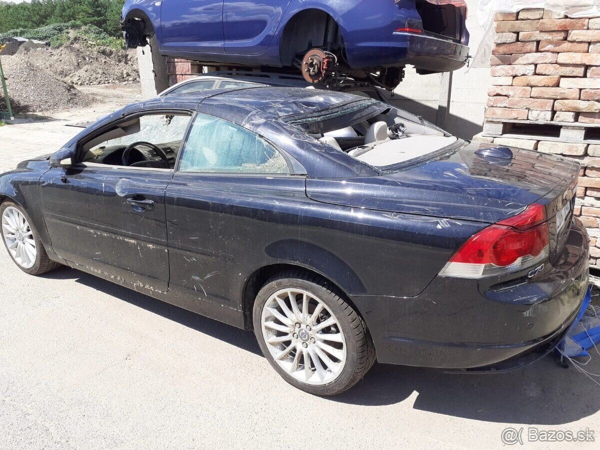 Volvo C70 2.5i turbo, 162kw, 08,130tkm, kůže