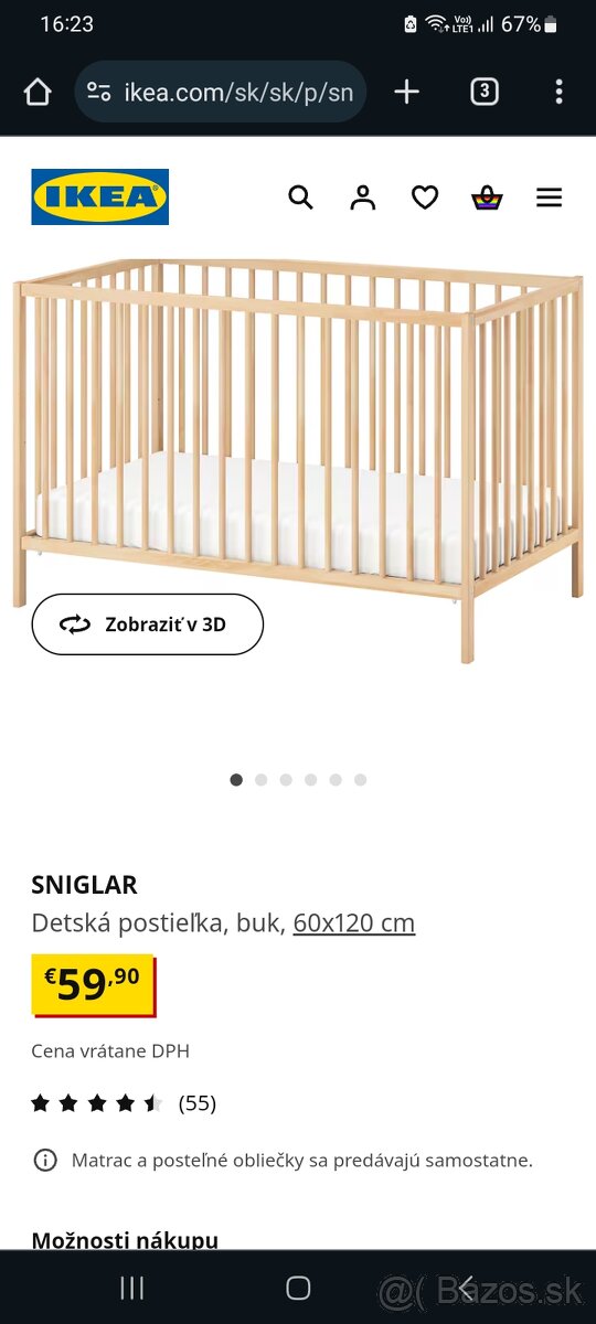 postielka Sniglar Ikea