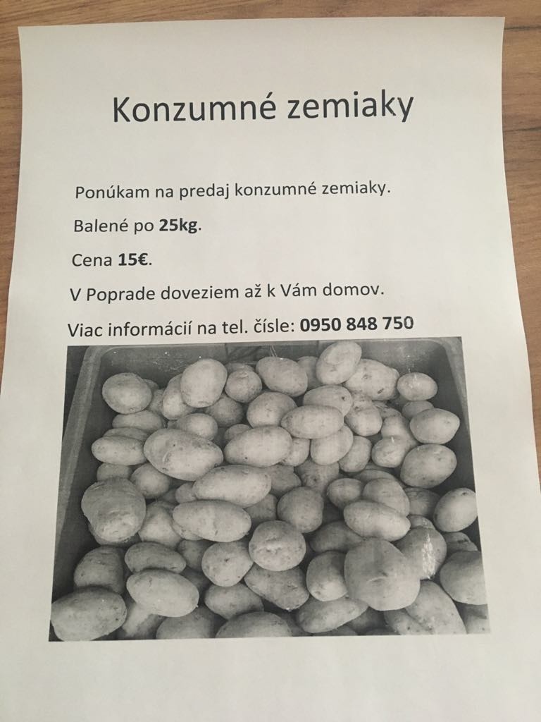 Konzumné zemiaky nove