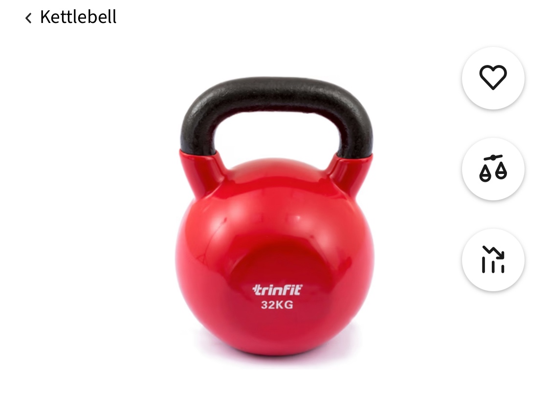 Kettlebell 32 kg Vinyl