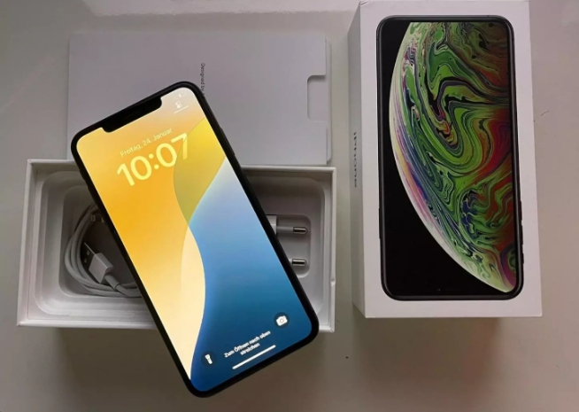 Apple iPhone XS Max 64gb šedá barva + veškeré příslušenství