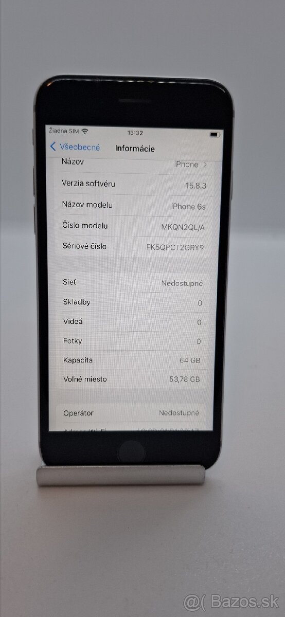 Predám odblokovaný IPhone 6s Kapacita baterie 85%
