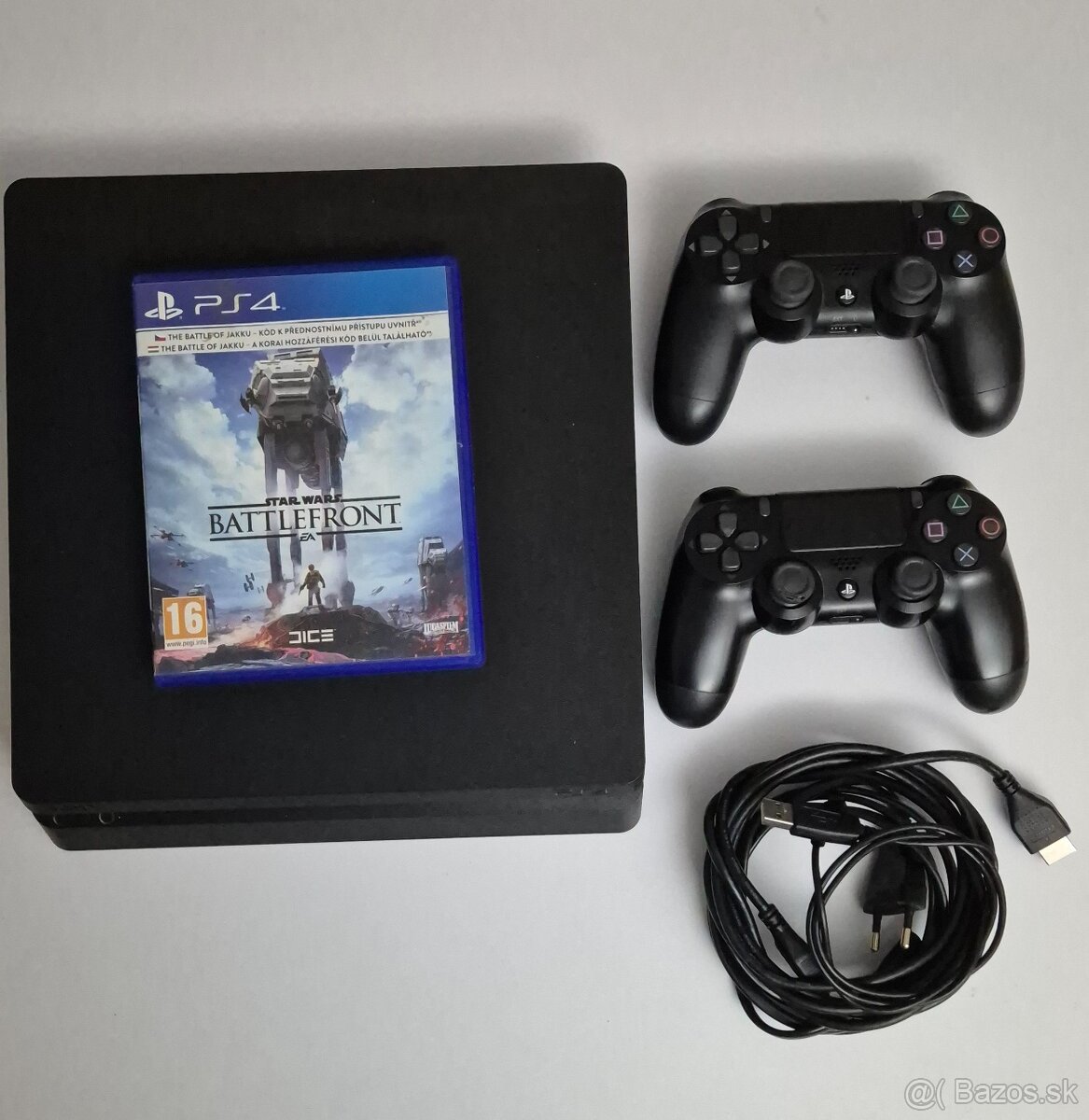 Ps 4 slim 500gb + 1x ovládač + 1 hra