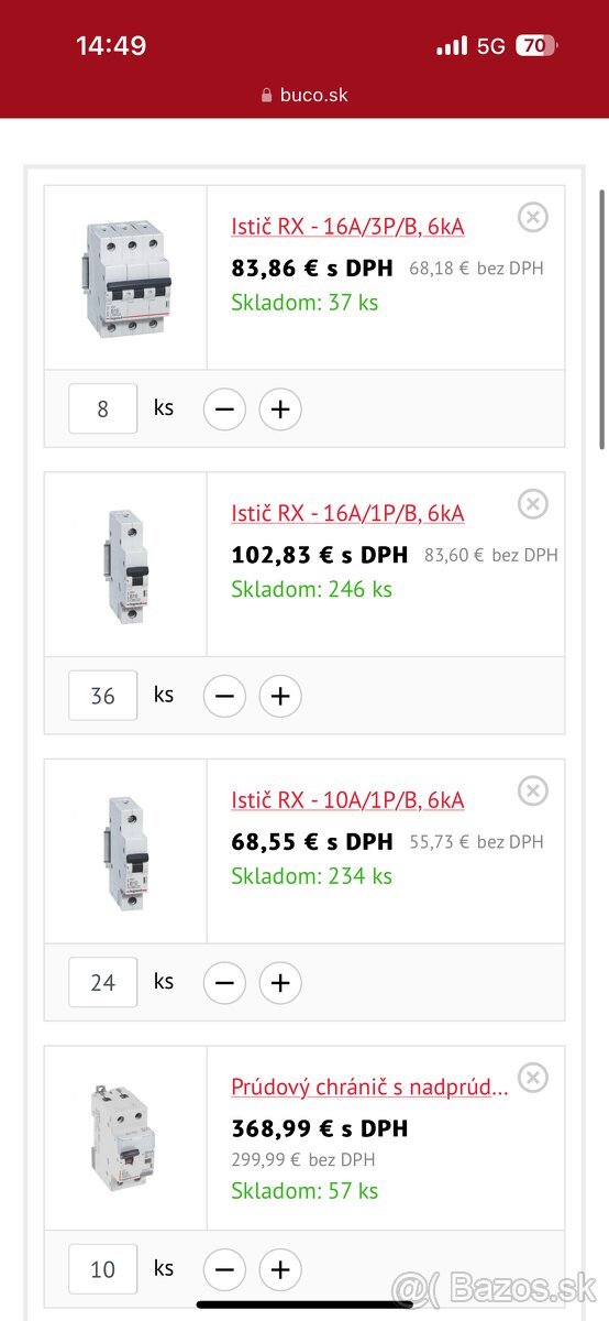 Predám elektroinštalačný materiál - Ističe Legrand