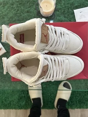 Jordan 4 Retro x Levi's White Denim 2018