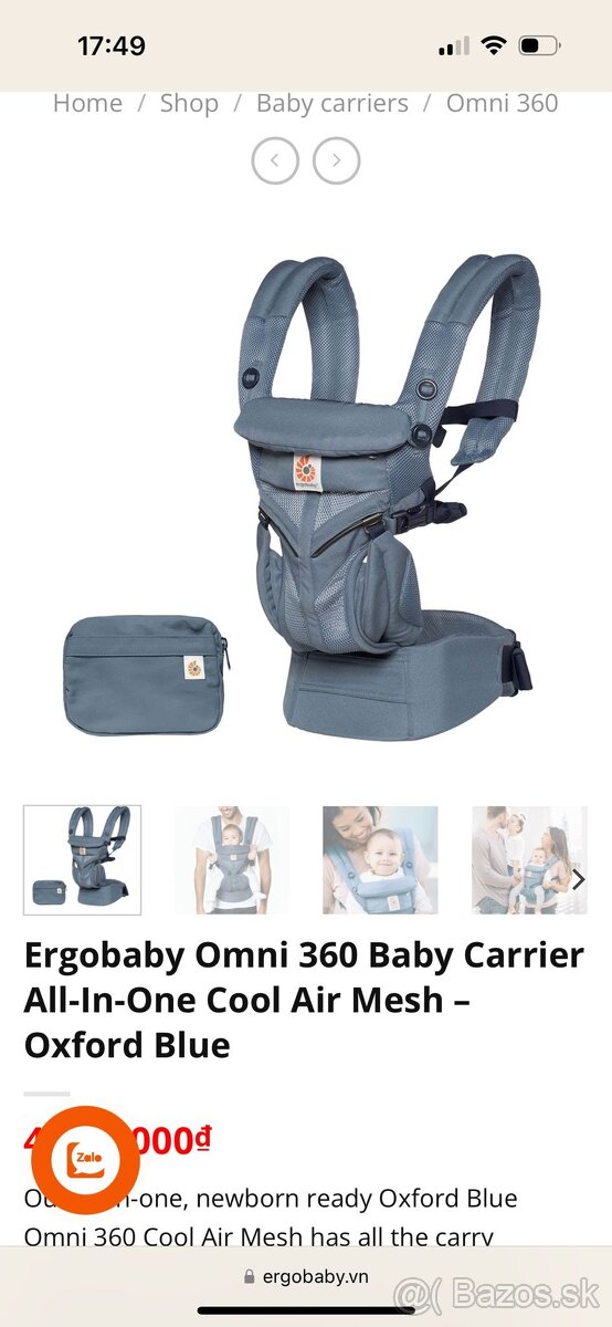 Nosic Ergobaby Omni 360 Baby Carrier