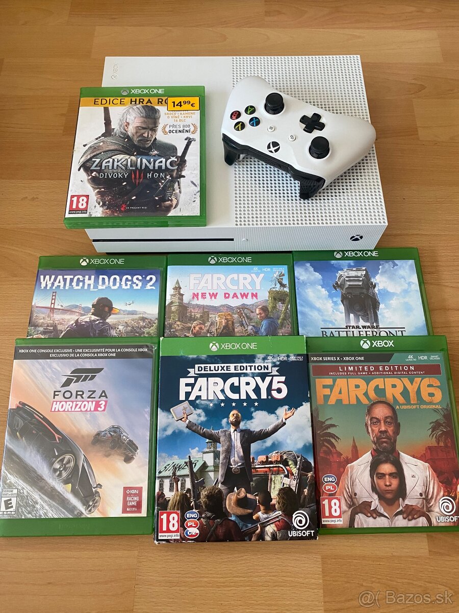 Xbox One S 500gb + 8 hier