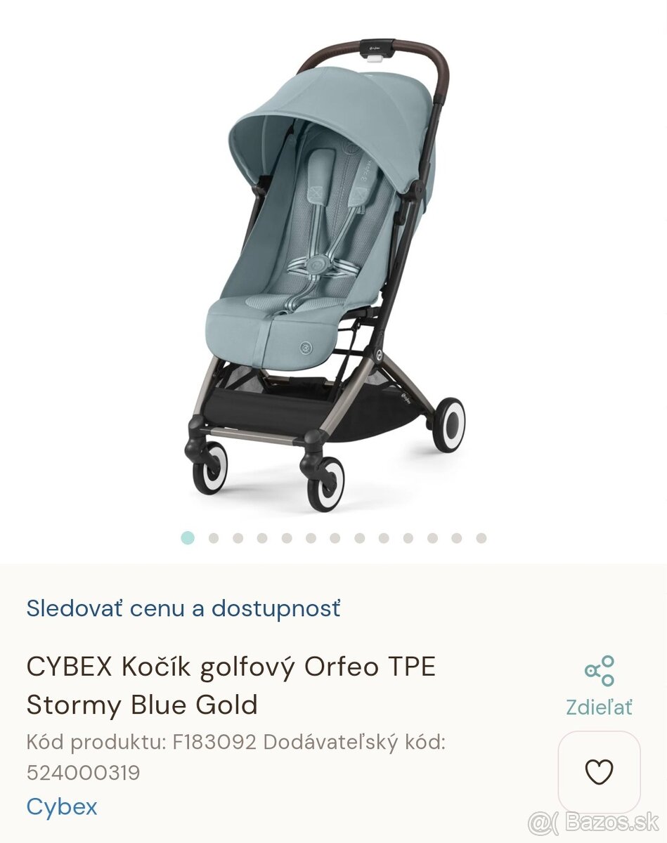 Golfový kočík Cybex Orfeo Stormy Blue