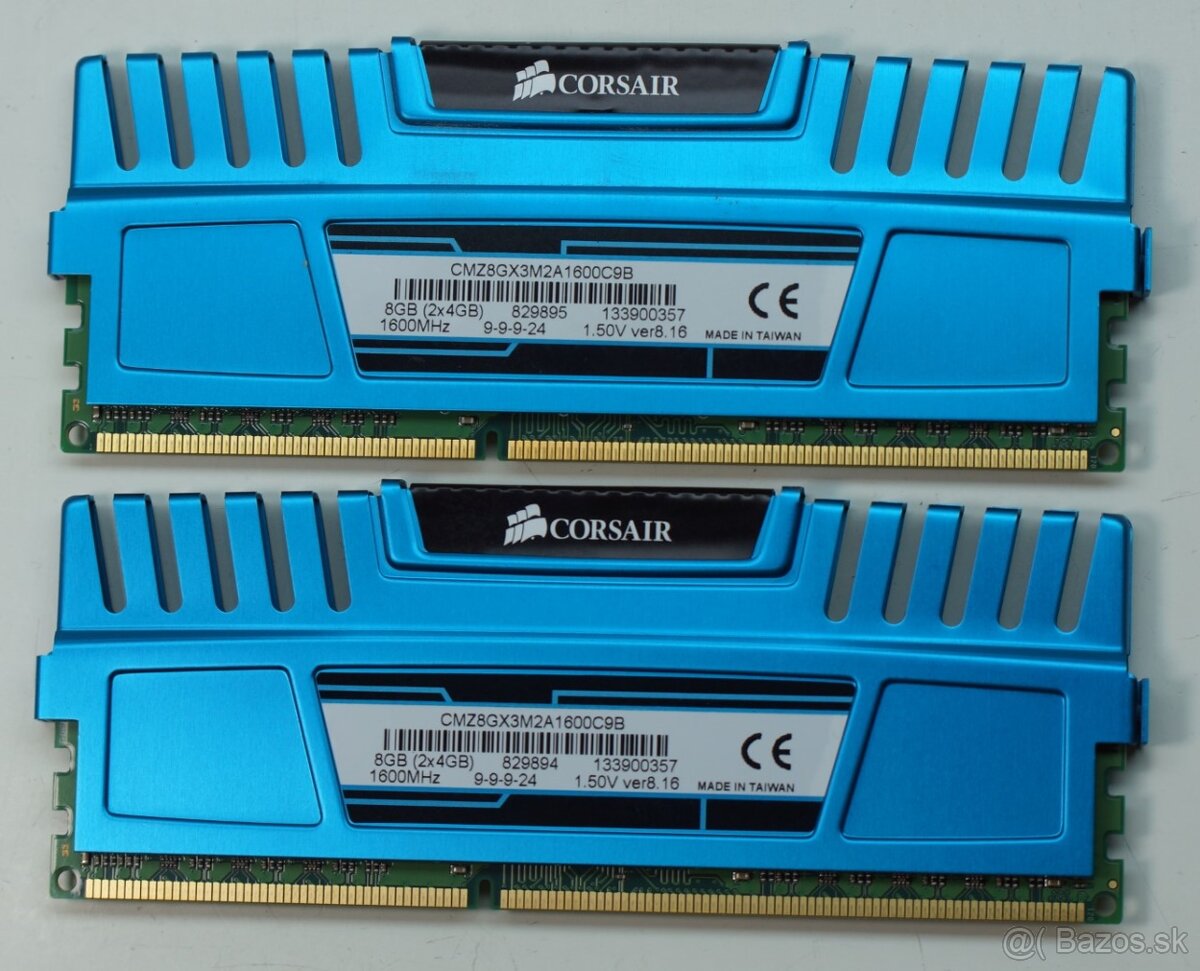 8GB DDR3 1600MHz Corsair