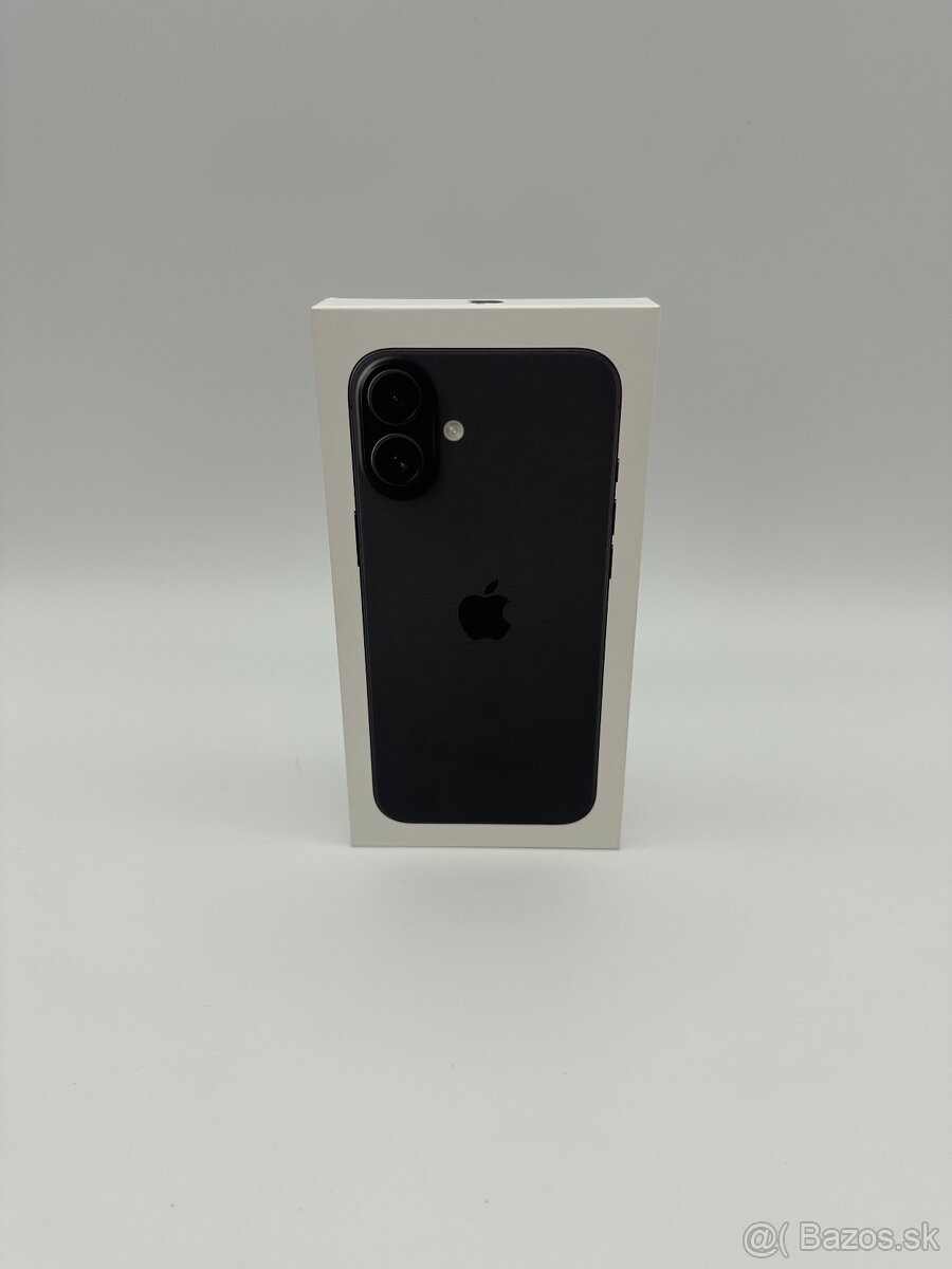 NOVÝ/NEAKTIVOVANÝ iPhone 16 Plus 128GB Black + DARČEK