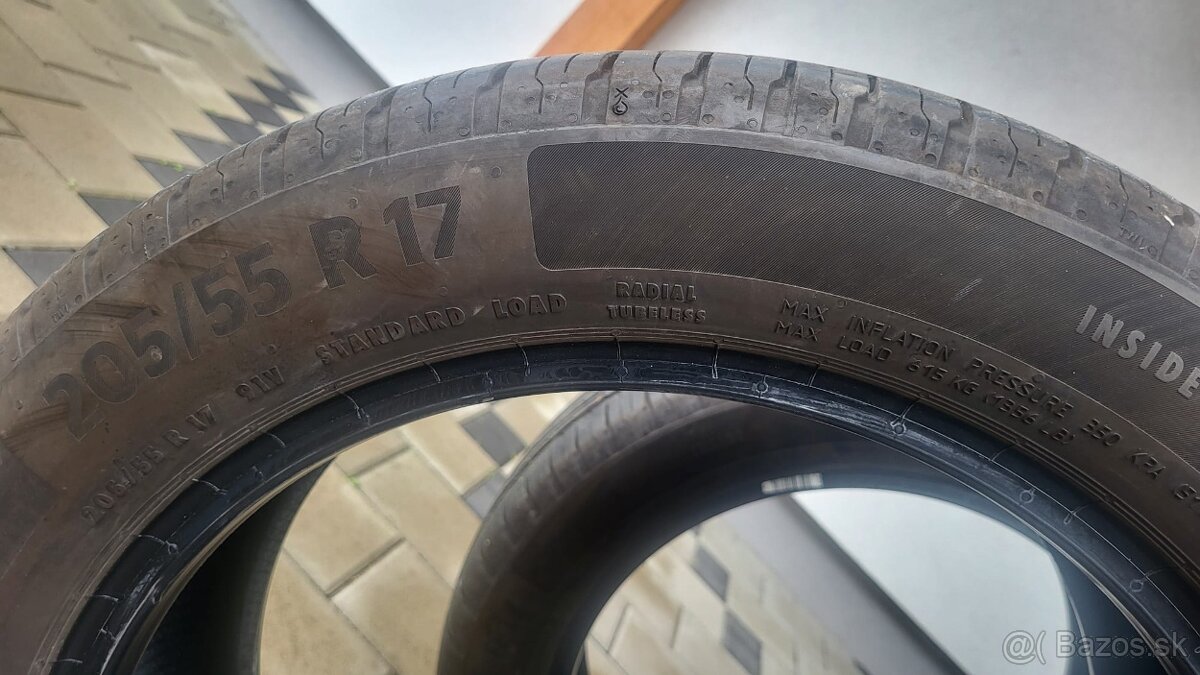 Letné pneumatiky 205/55 r17