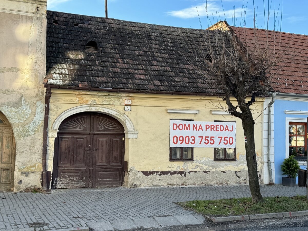 Vinársky dom v historickej časti centra Pezinok