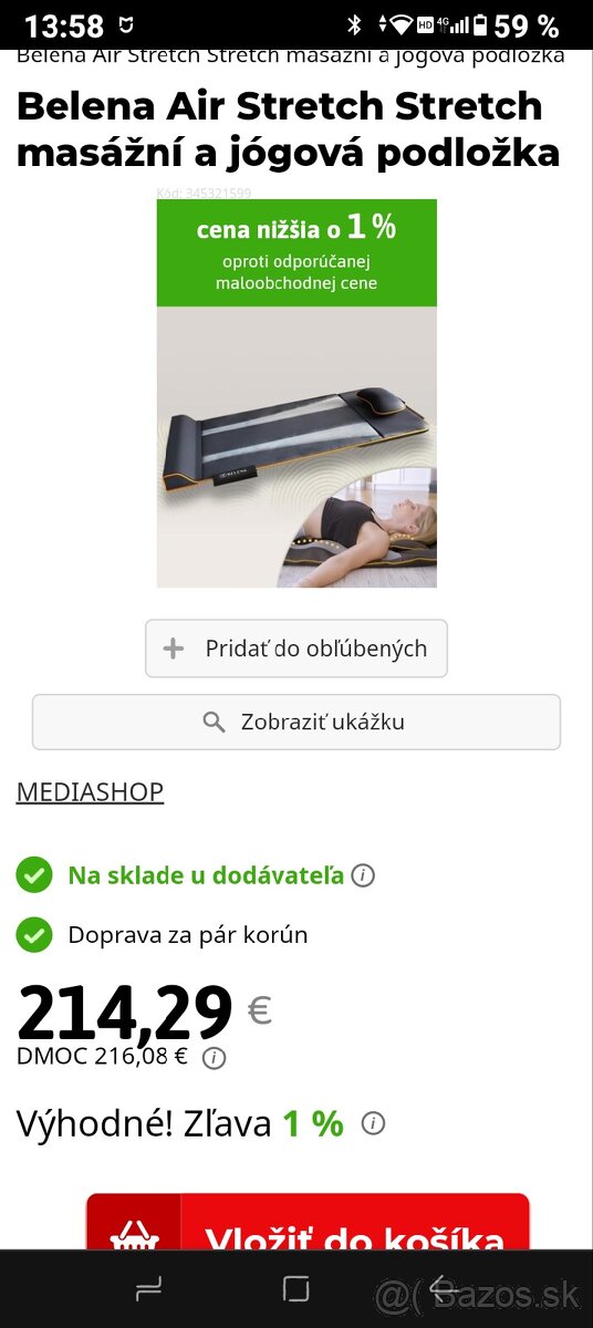 Masážna podložka známa z reklamy v televízii