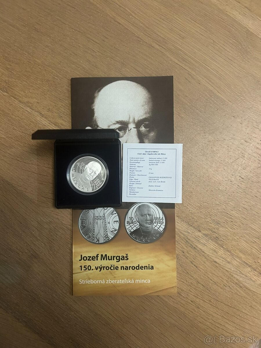 Minca - Jozef Murgaš 150. výročie narodenia (proof)