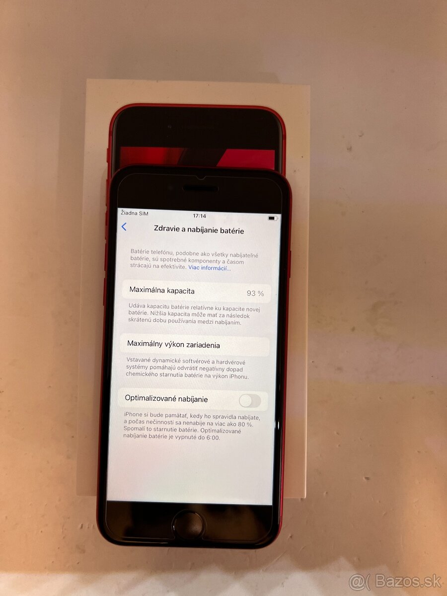 IPHONE SE2020 RED 64GB ZÁRUKA - VEĽMI DOBRÝ STAV