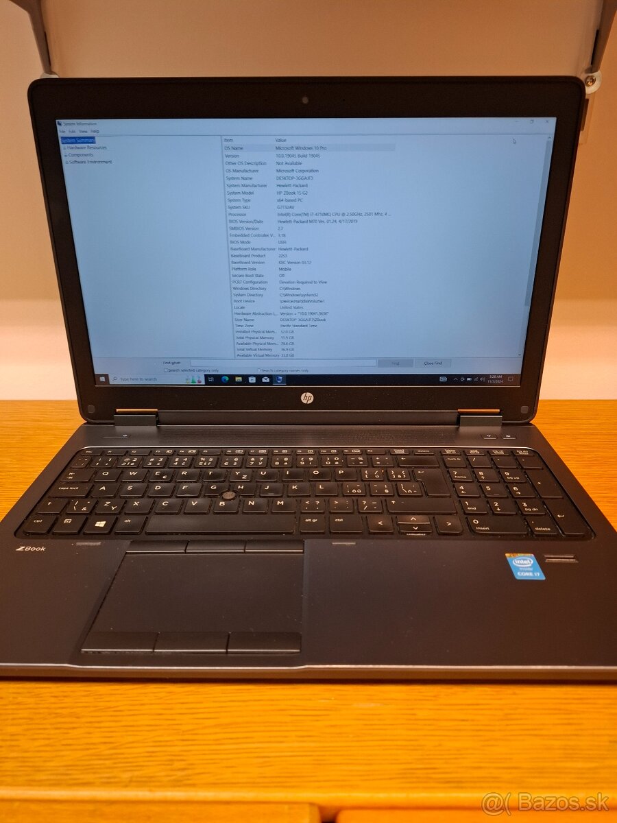 Predám NTB HP Zbook 15 G2