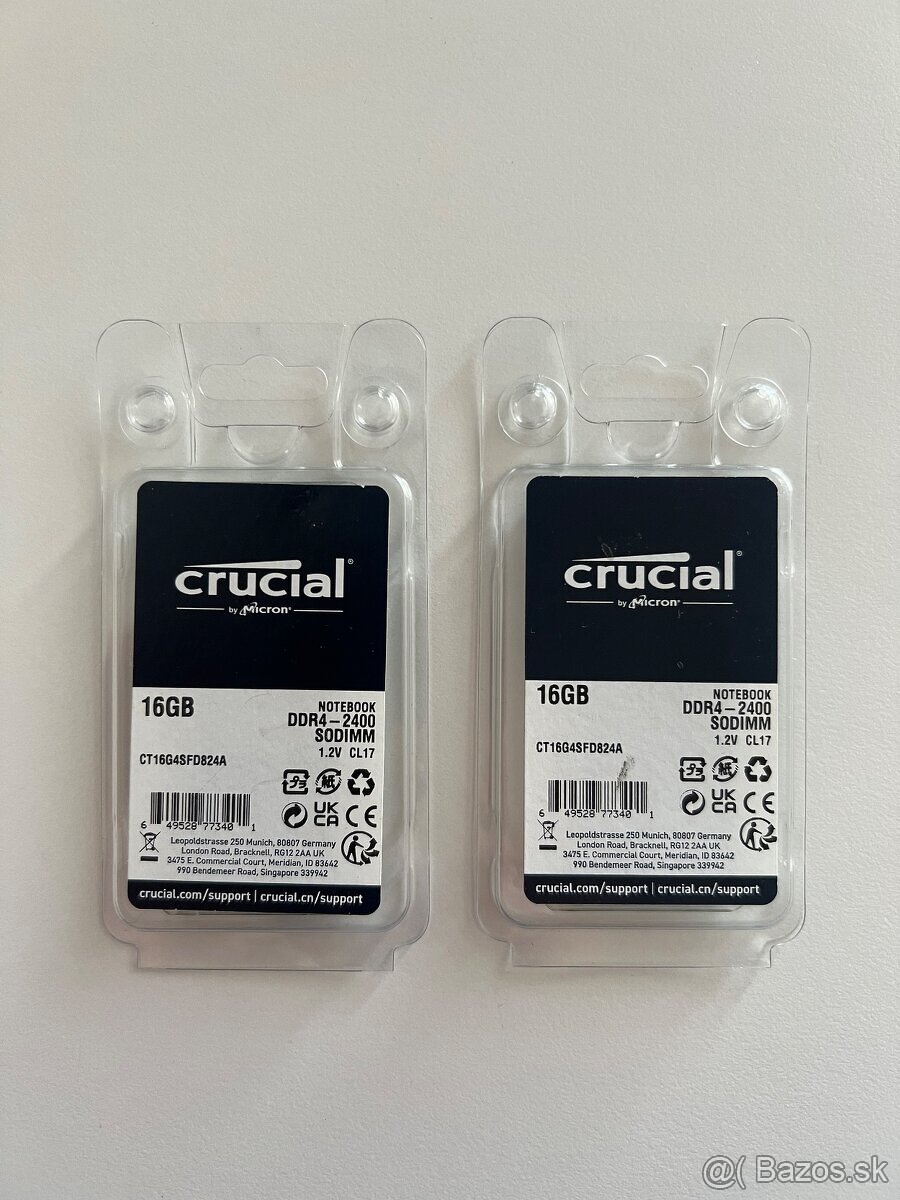 Crucial RAM DDR4 32GB (2x16GB) SO-DIMM