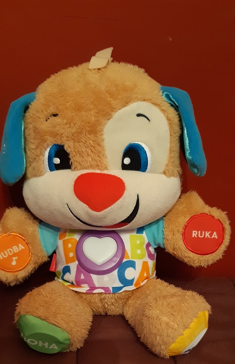 Hovoriaci a spievajúci psík zn. Fisher Price