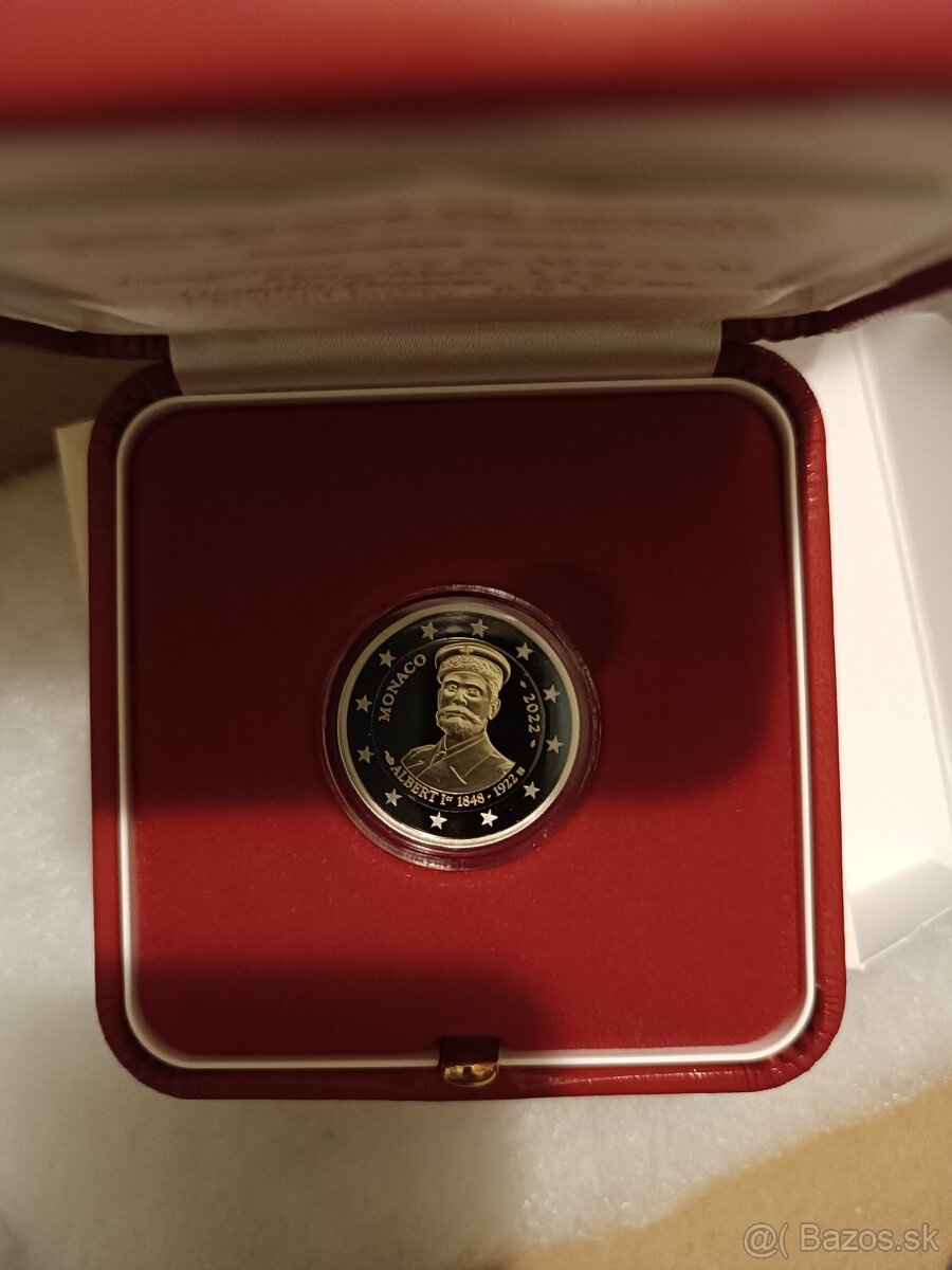 predam 2 euro mincu Monaco 2022 Proof