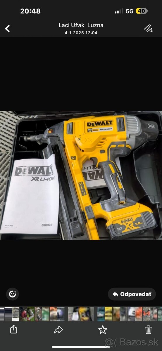 Dewalt klincovacka