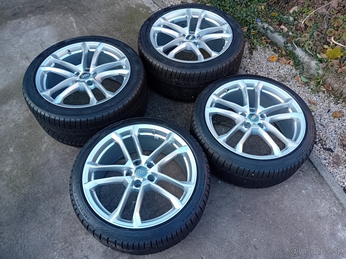 19" ALU 5x112 or AUDI R8 dvojrozmer, zimné pneu ako nove TOP