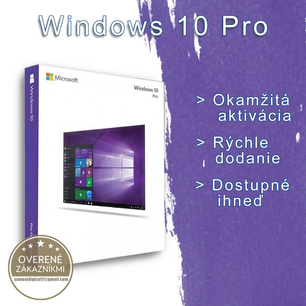 [✔️] WINDOWS 10 PRO/HOME >Doživotný< |RETAIL|