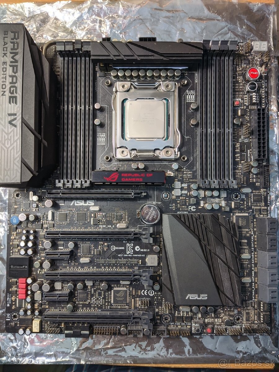 Asus Rampage IV Black Edition Matičná doska X79, I7 4930K