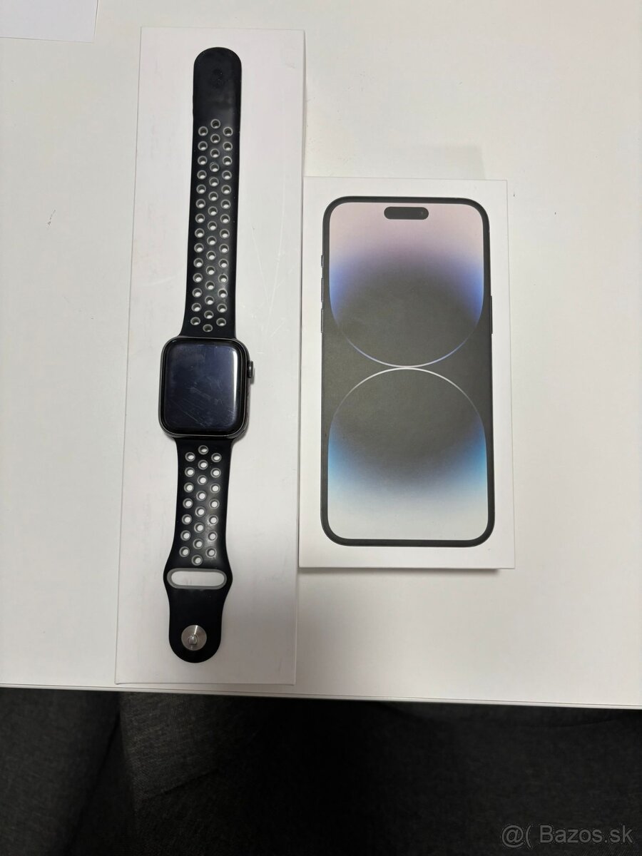 iPhone 14 Pro Max, Space Black, 512GB + Apple Watch 6