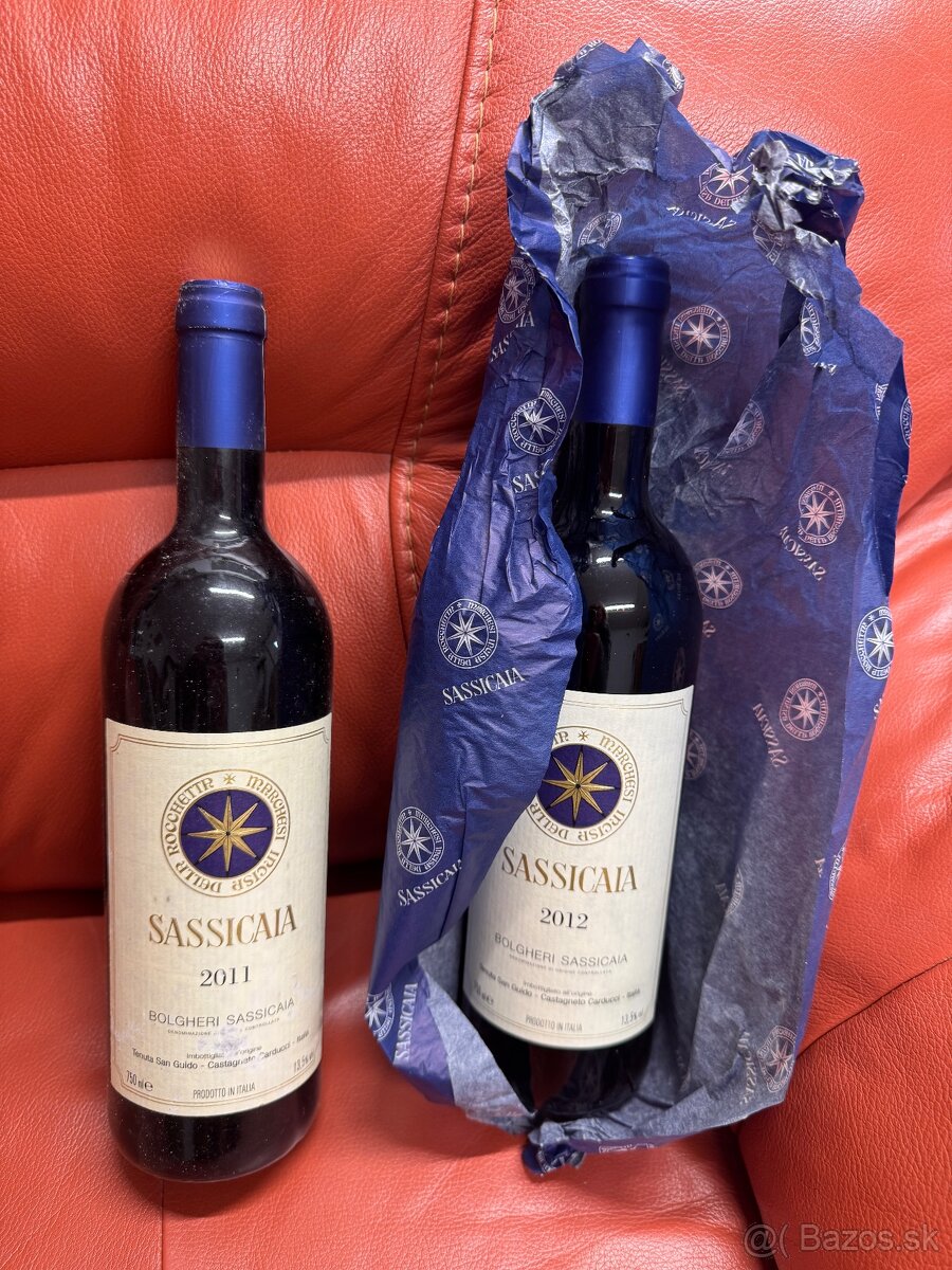 Červené víno Sassicaia Bolgheri