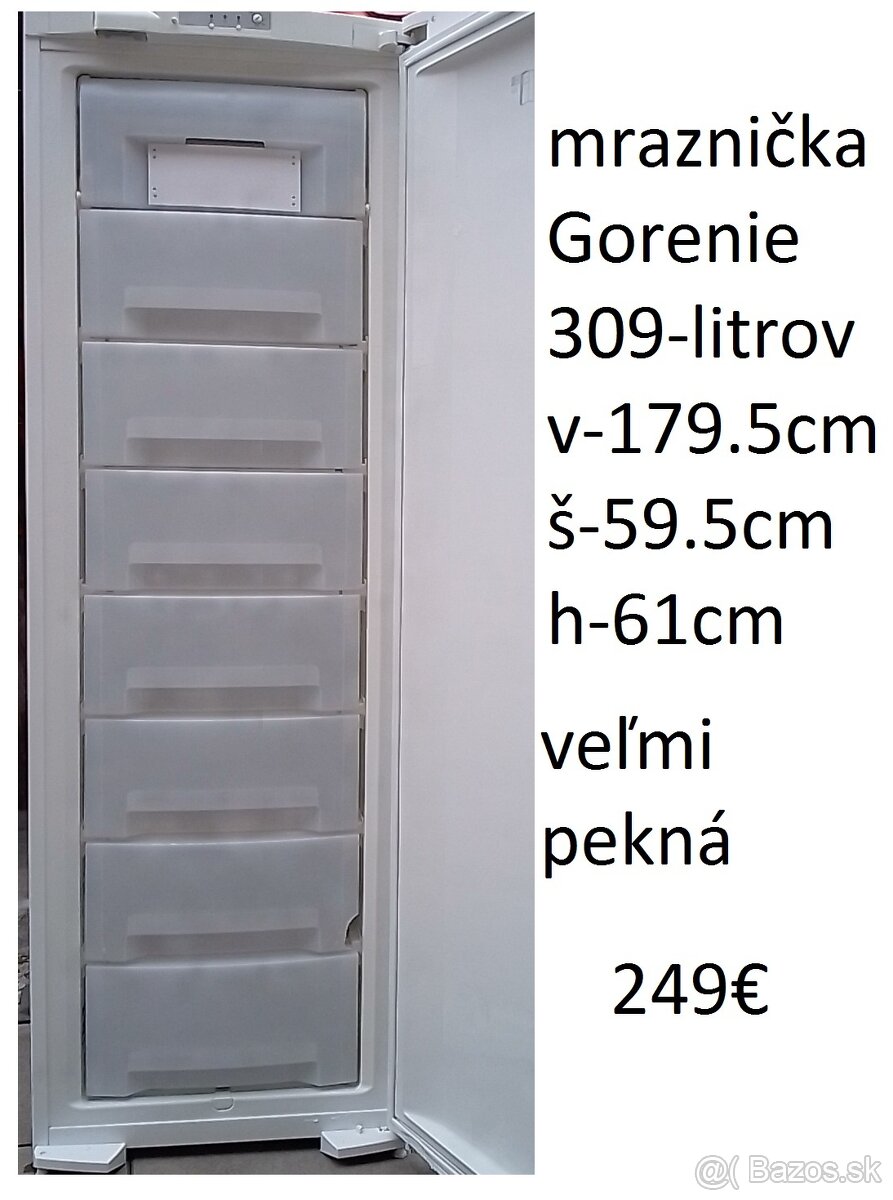 predám mrazničku 309-litrov