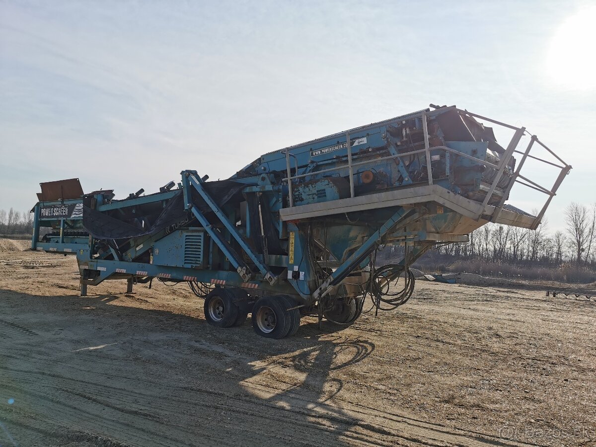 Powerscreen Chieftain 1400 mobilná mokrá triediaca linka