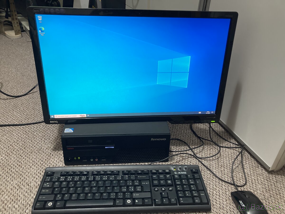 Predám Lenovo Thinkcentre M58e, monitor, klávesnica,  myš