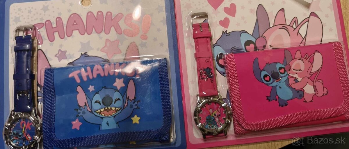 Hodinky s peňaženkou s motívom STITCH