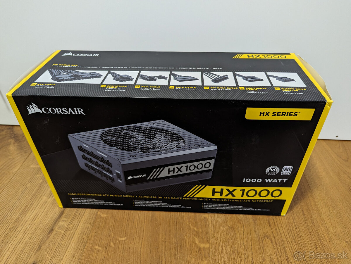 PC zdroj Corsair HX1000 ATX 80 PLUS Platinum