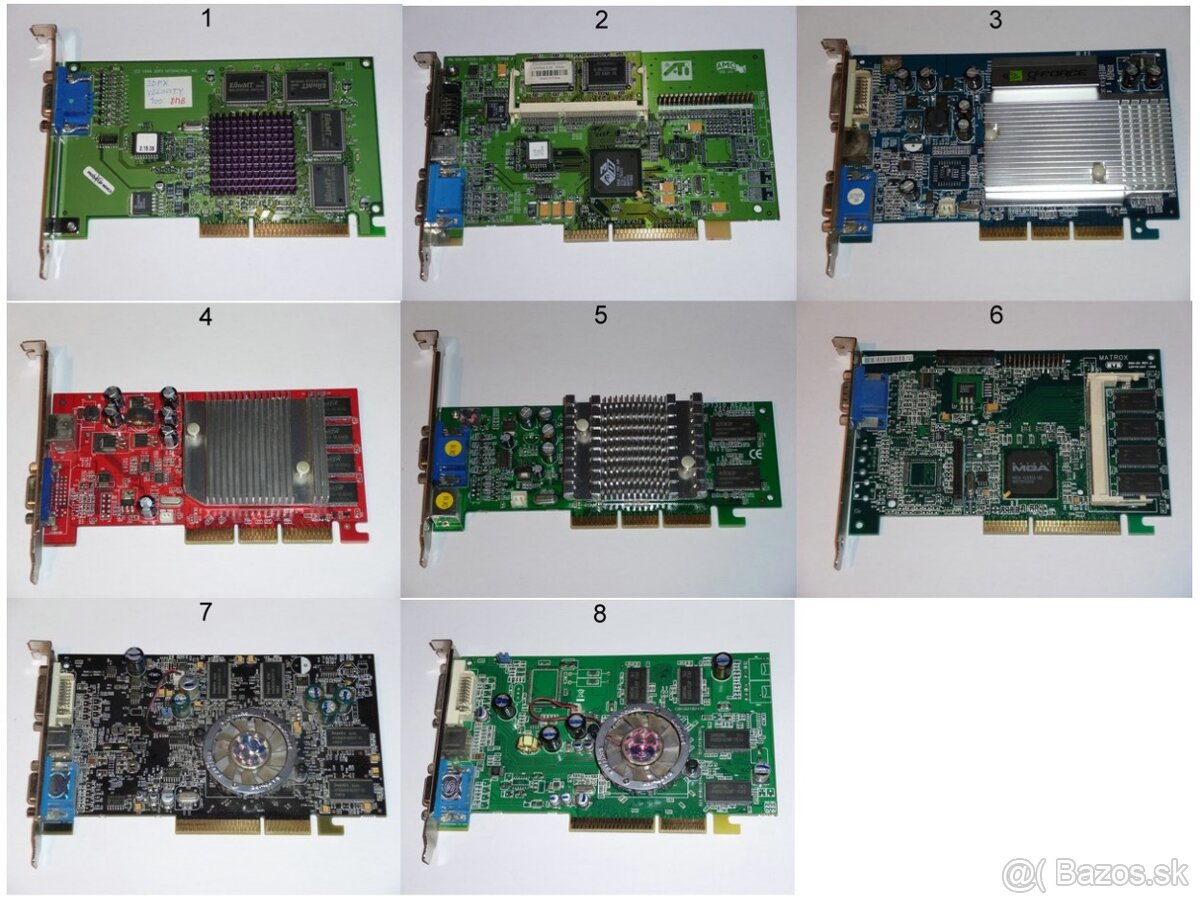 Predám AGP grafické karty