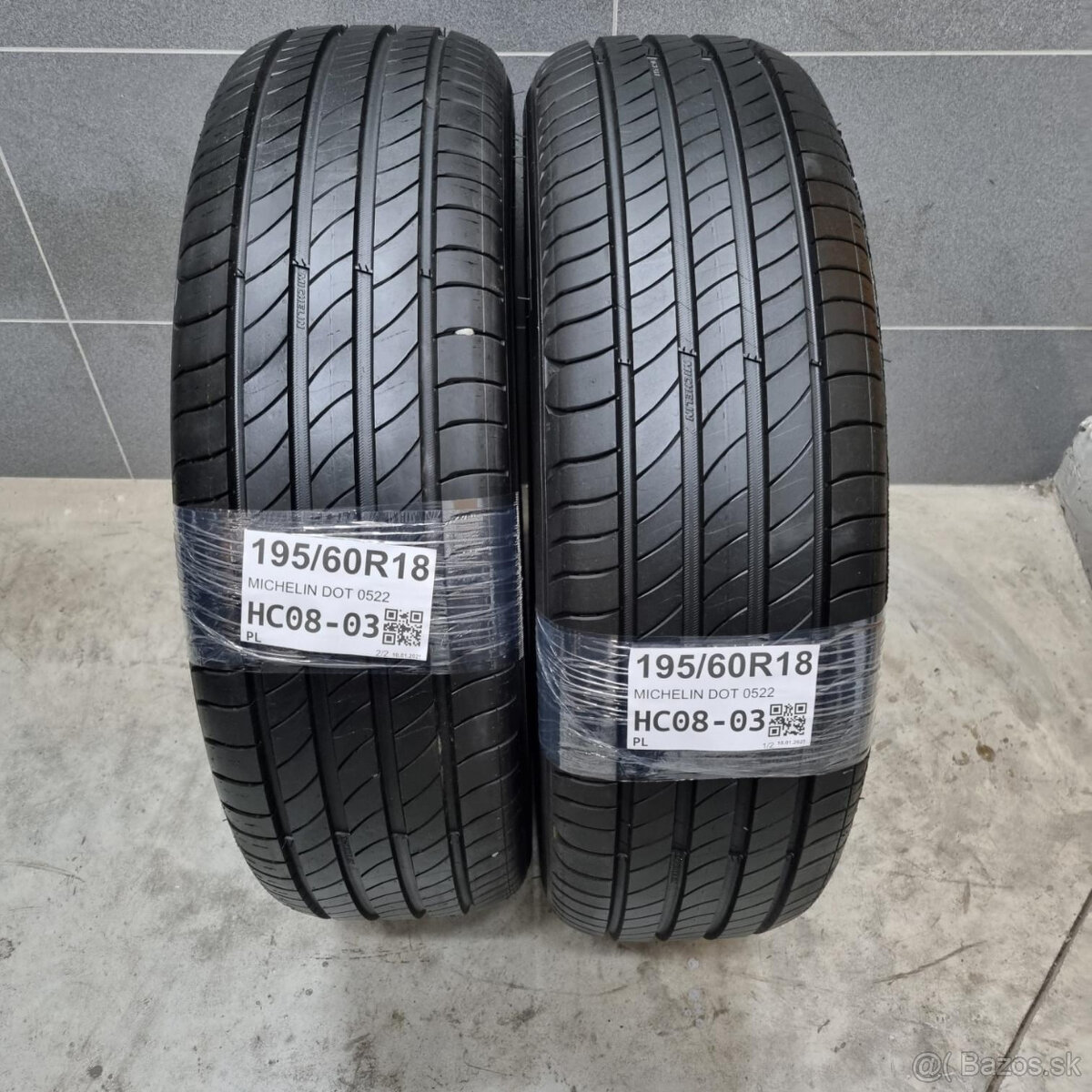 Letné pneumatiky 195/60 R18 MICHELIN DOT0522