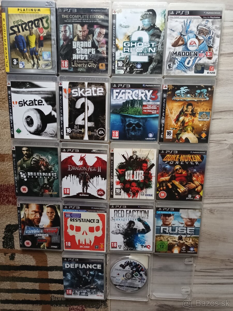 Predám tieto ZAUJIMAVE HRY NA PS3 - 18 ks