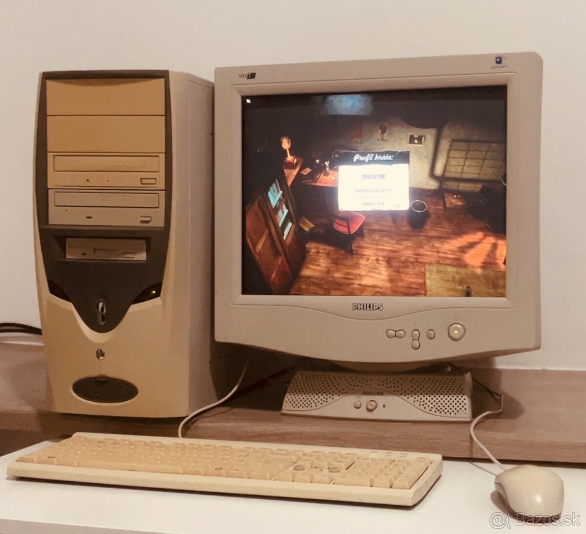 Retro herný PC: Intel Celeron 4/2GB RAM/NVIDIA FX 5200/WinXP