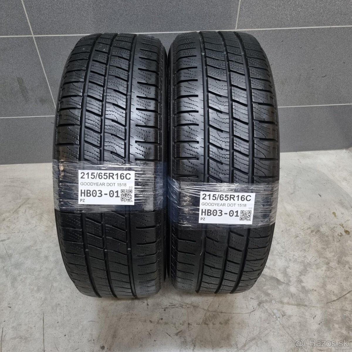 Dodávové zimné pneu 215/65 R16C GOODYEAR DOT1518