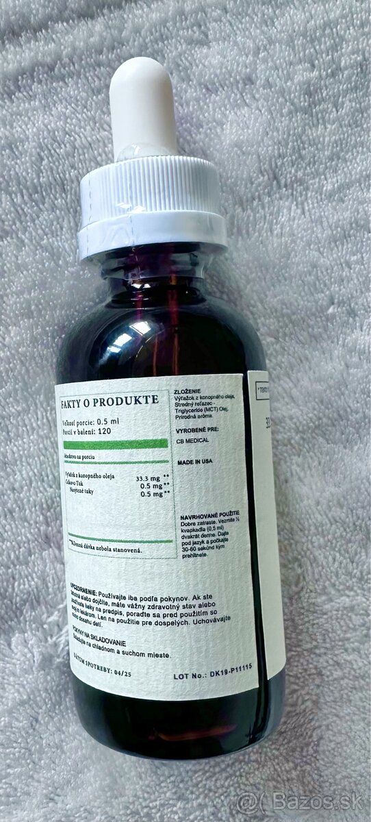 CBD olej 4000mg, natural