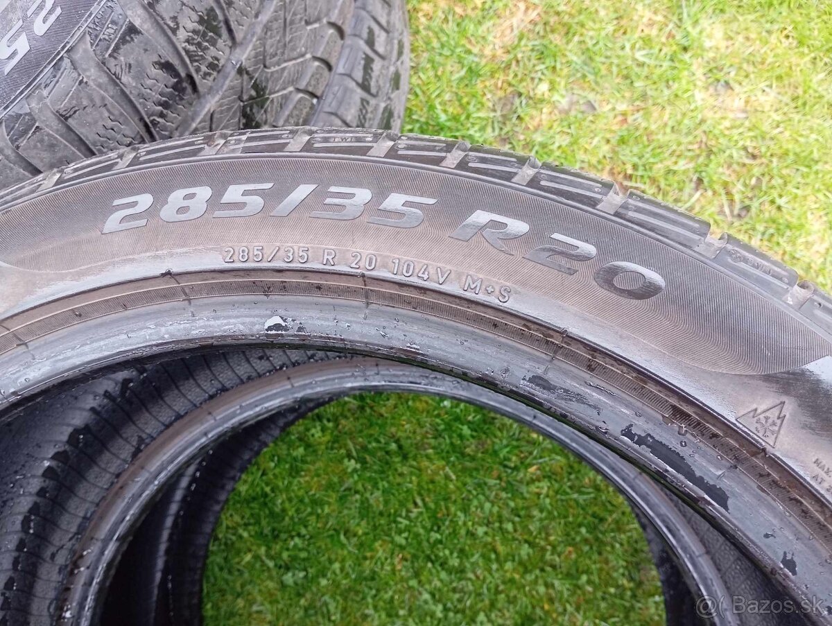 Predám 2 zimné pneumatiky Pirelli 285/35 R20