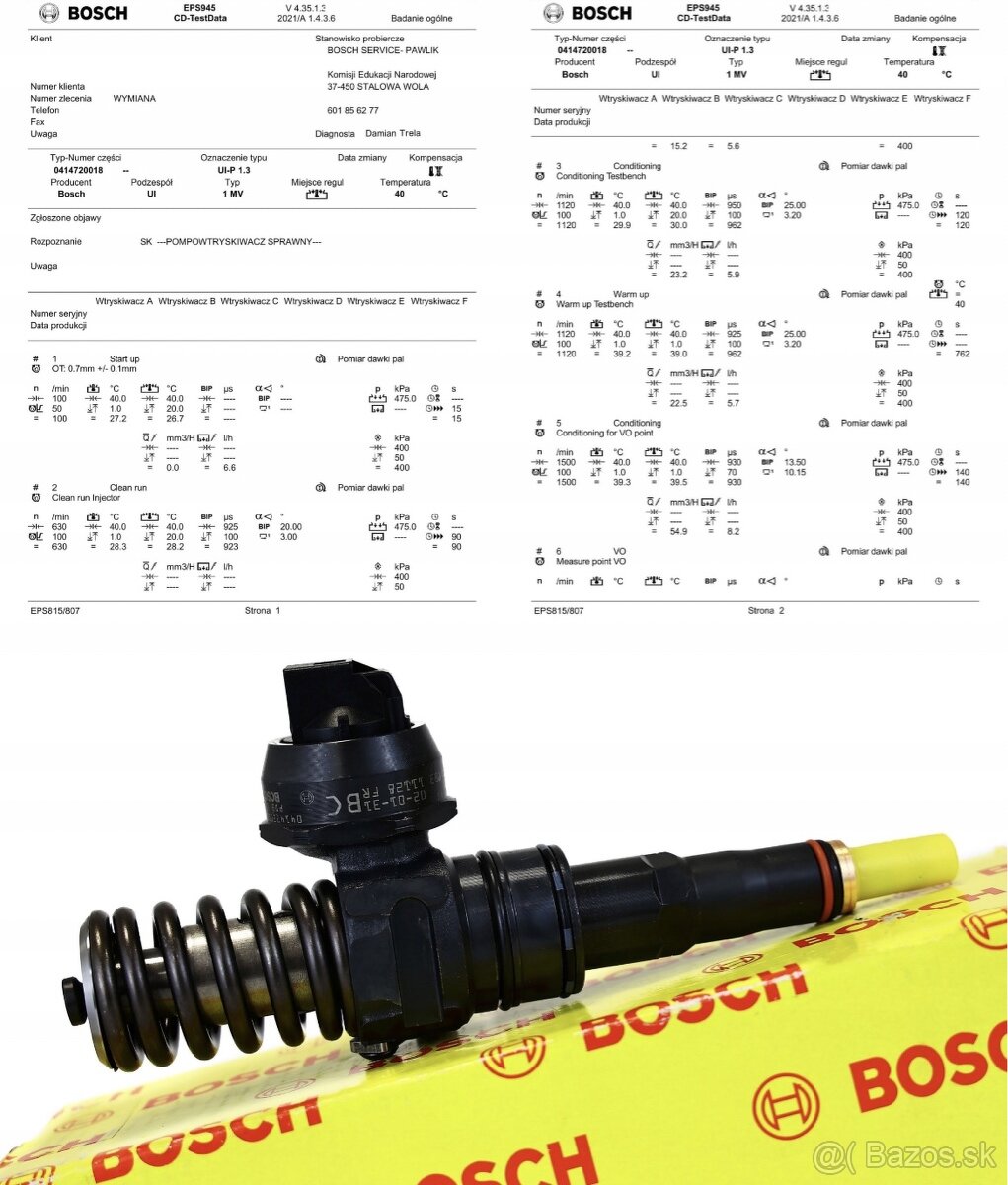 PD Vstrekovacie trysky 1.9 a 2.0 TDI VW Audi Skoda Seat