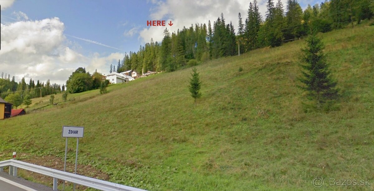 PREDAJ pozemok 870m² Ždiar okr. Poprad