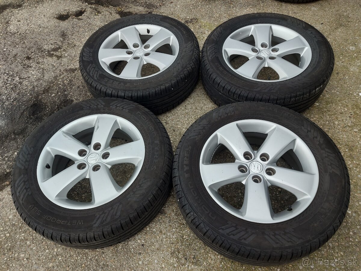 5x114,3R17 elektrony orig.SUZUKI -225/65R17 letné pneumatiky