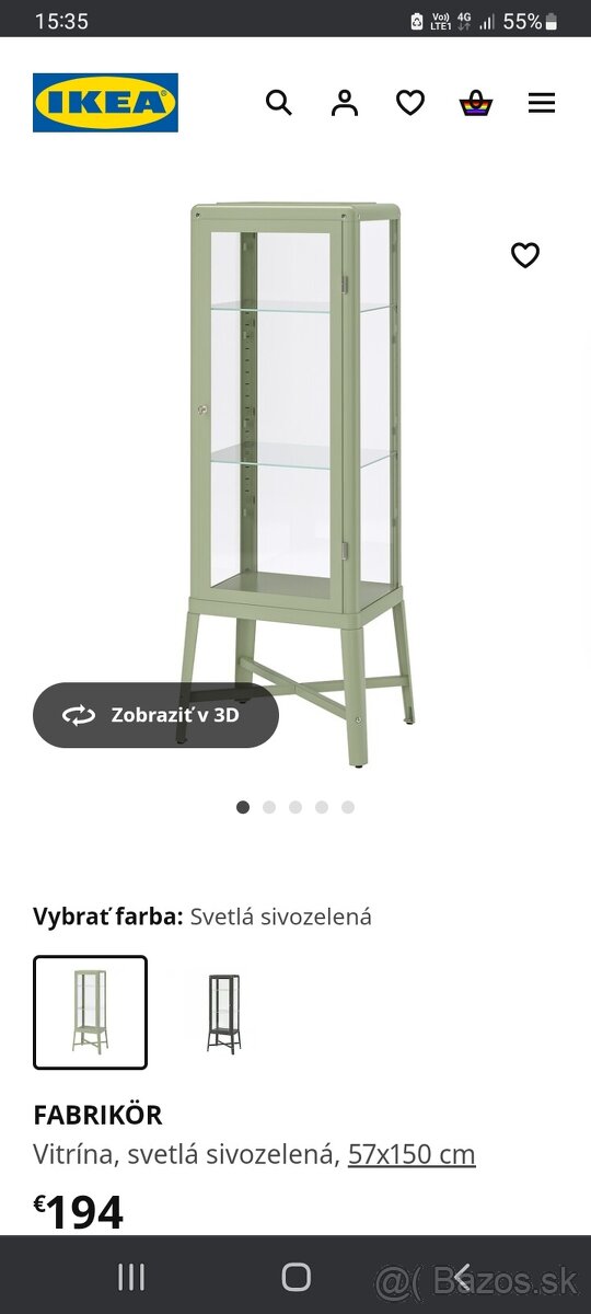 Vitrína Ikea