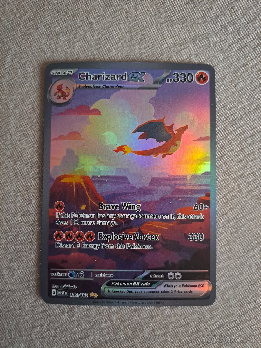 Pokémon karta Charizard ex