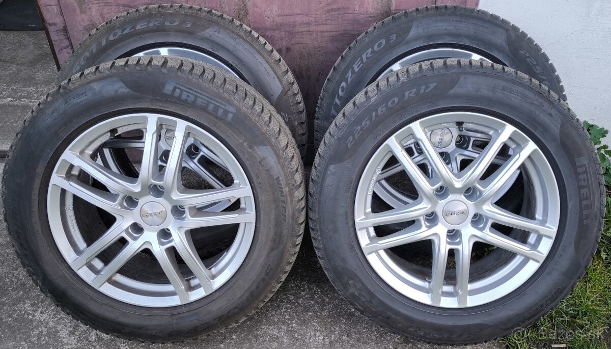 5x112,r17,7,5J,et36,DEZENT-225/60-r17-Pirelli-2522-TOP stav