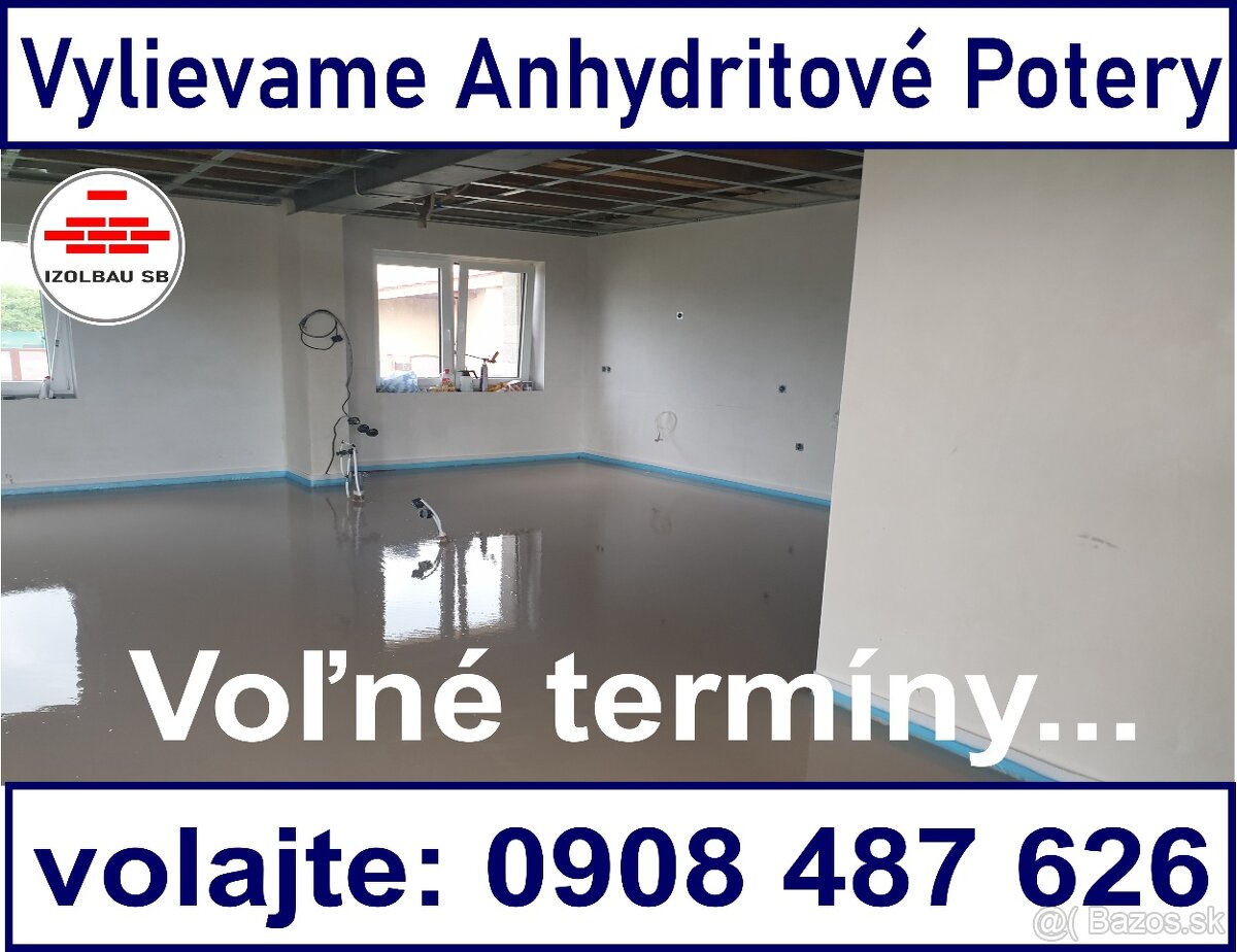 ANHYDRITOVÉ LIATÉ POTERY - IZOLBAU SB,s.r.o. --9--